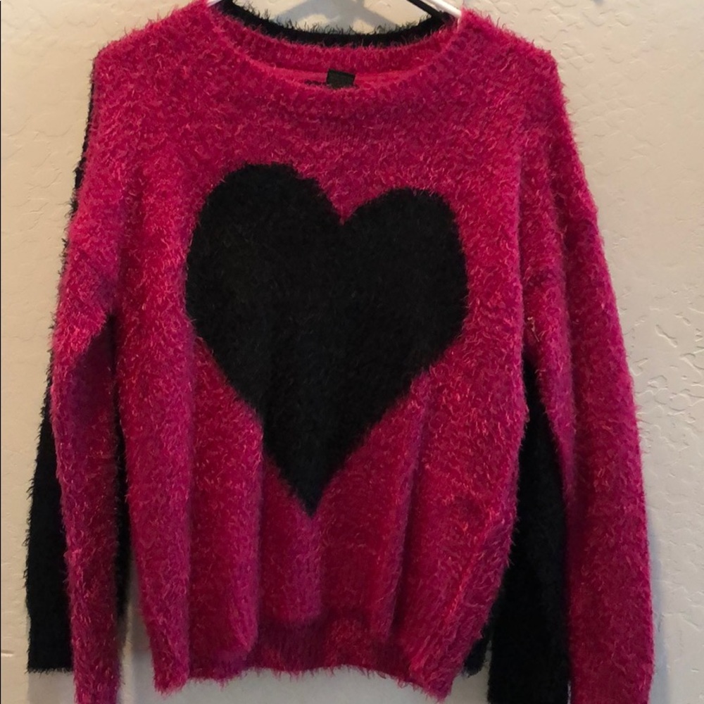 Faith and Zoe Heart Sweater